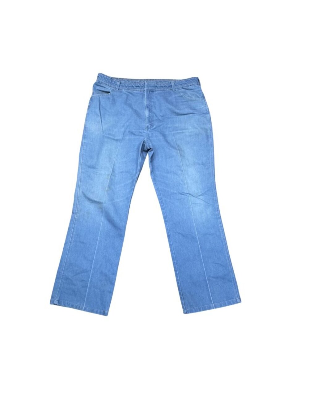 Comfort Action Sports Light Blue Denim Jeans Size 42x32 50% Cotton 50% Polyester